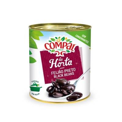 Compal Haricots noirs cuits, 520g