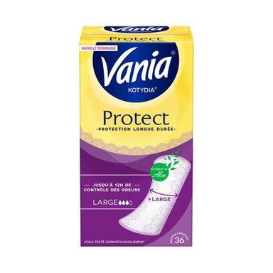 Vania Protège-slips large Fresh Protect + à l'aloe vera, 36  pièces