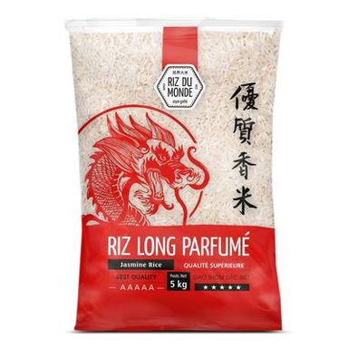 Riz Du Monde Riz long parfumé qualité supérieure du Cambodge, 5kg
