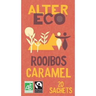 Alter Eco - Commerce Equitable Rooibos caramel bio d'Afrique du Sud - 20 sachets, 40g
