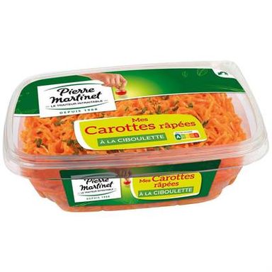 Pierre Martinet Carottes Râpées Ciboulette, 510g