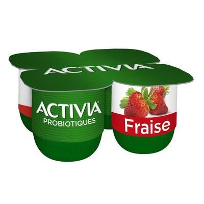 Activia Yaourt aux fruits fraise bifidus, 4x125g