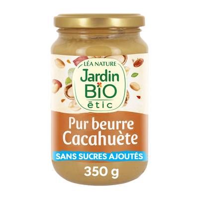 Jardin Bio Etic Pur Beurre de Cacahuètes Sans Sucre Ajouté Bio sans huile de palme Vegan, 350g