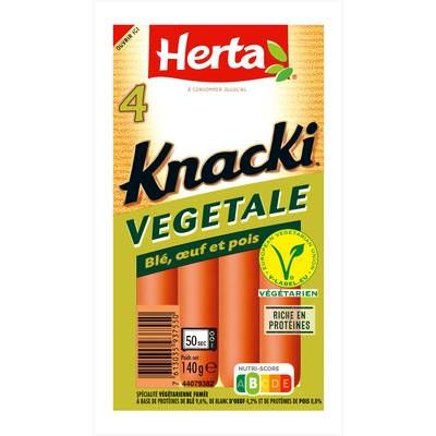 Herta Knacki Végétales, 4 saucisses - 140g