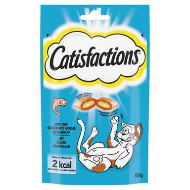 Catisfactions Friandises Saumon pour chat et chaton, 60g