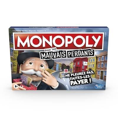 Hasbro Gaming Monopoly mauvais perdants