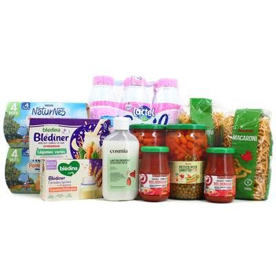 Opération Banques Alimentaires Pack Jeunes Parents et bébé, 12 produits