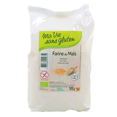 Ma Vie Sans Gluten Farine bio de maïs, sans gluten,Bio, 500g