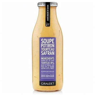 Giraudet Soupe Potiron Tourteau Safran, 50cl