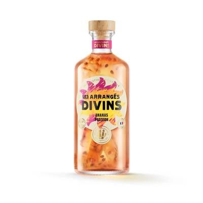 Les Arrangés Divins Rhum arrangé passion ananas 25°, 70cl