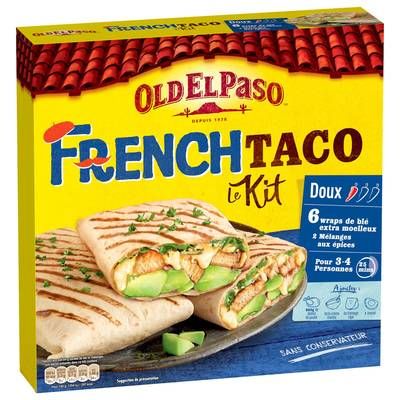 Old el Paso Kit Standard French Taco Doux, 385g