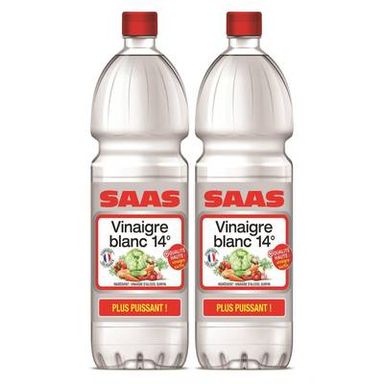 Melfor Vinaigre d'alcool 14° - SAAS, Lot de 2x1L