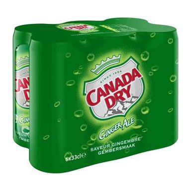 Canada-Dry Boisson aux extraits de gingembre, 6x33cl