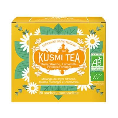 Kusmi Tea  Thym Citron Camomille Bio, 20 sachets