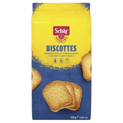 Schär Biscottes Nature Sans Gluten, 260g