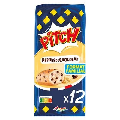 Pasquier Pitch Brioche Chocolat au Lait, 12 brioches - 450g
