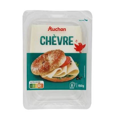 Auchan Fromage de chèvre en tranche, 150g