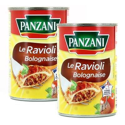 Panzani Ravioli Bolognaise, Lot de 2x400g