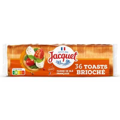 Jacquet Toasts Rond Briochés Spécial Foie Gras, 36 toasts - 250g
