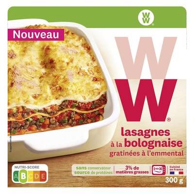 WW Lasagne à la Bolognaise Gratinée à l'Emmental, 300g