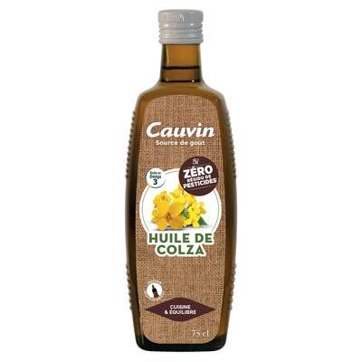Cauvin Huile de Colza Zéro Résidus de Pesticides, 75cl