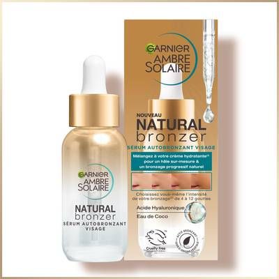 Ambre Solaire Sérum Autobronzant Visage Natural Bronzer, 30ml