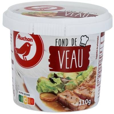 Auchan Fond de veau déshydraté avec bec verseur, 110g