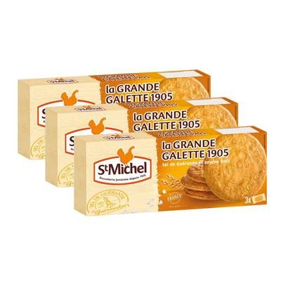 St Michel La grande galette 1905 au sel de Guérande x9, Lot de 3x150g