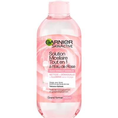 Garnier SkinActive  Micellaire Eau de Rose Tout en 1 Peaux Ternes, 400ml