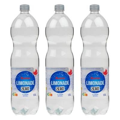 Auchan Limonade zéro, Lot de 3x1,5L