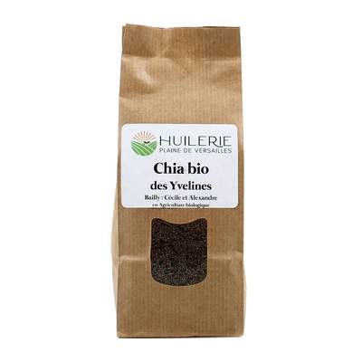 Huilerie Plaine de Versailles Chia Bio cultivé dans les Yvelines, 250g
