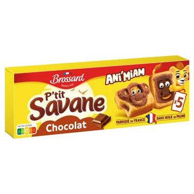 Savane P'tit Savane rigolo Chocolat x5, 5x30g