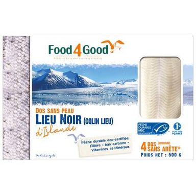 Food4Good Dos de Lieu Noir d'Islande, 500g