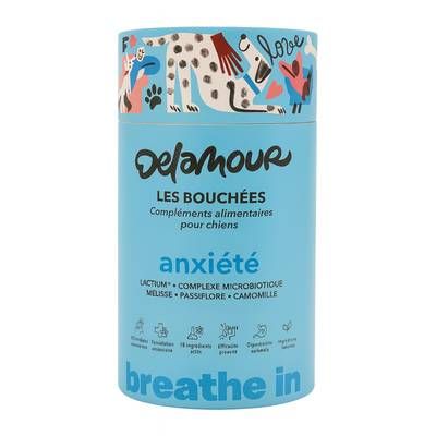 Delamour Compléments alimentaires 90 Bouchées Anxiété pour chien, 270g