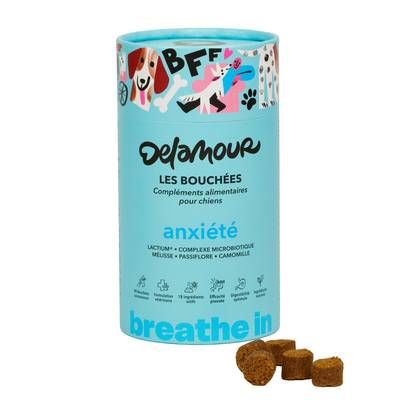 Delamour Compléments alimentaires 90 Bouchées Anxiété pour chien, 270g