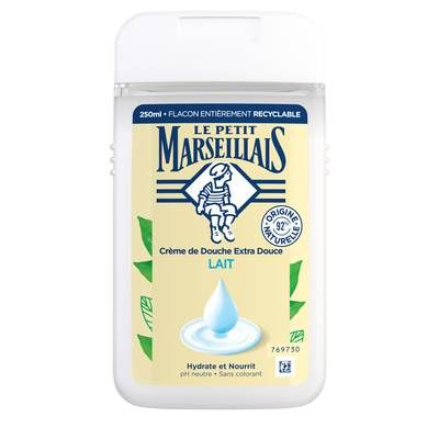 Le Petit Marseillais Crème de douche Extra Douce Lait, 250ml