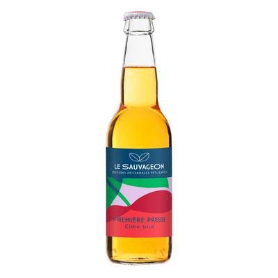 Le Sauvageon Cidre brut première presse 5° Bio, 33cl