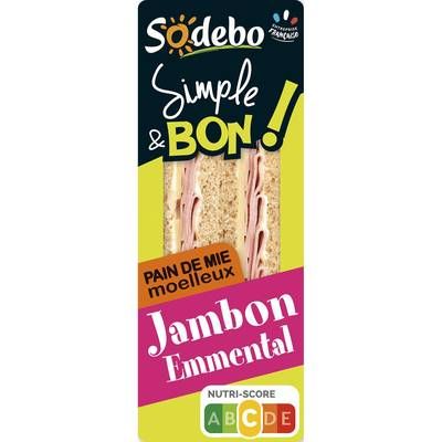 Sodebo Sandwich Triangle Emmental, 145g