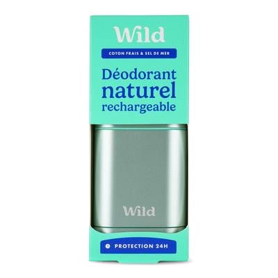 Wild Déodorant en stick rechargable coton frais, 40g
