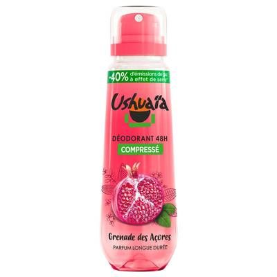 Ushuaïa Déodorant spray compressé Grenade des Açores, 100ml