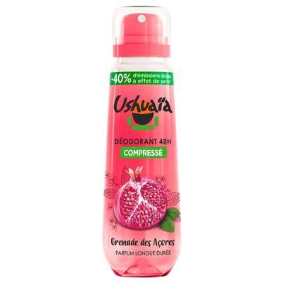 Ushuaïa Déodorant spray compressé Grenade des Açores, 100ml