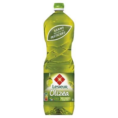 Lesieur - Olizea Huile Combinée Colza (80%) et Huile d'Olive Vierge Extra (20%), 1L