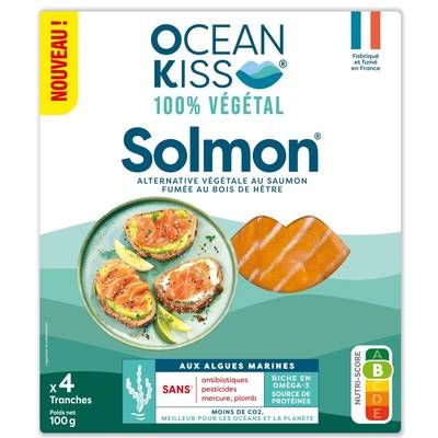 Ocean Kiss Alternative Végétale Solmon fumé au bois de Hêtre, 100g