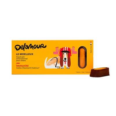 Delamour Pâtisserie Moelleux Immunité - Friandise pour chien, 100g