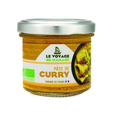Le Voyage de Mamabé Pâte de curry bio, 105g