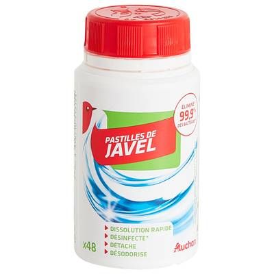 Auchan Pastilles de javel, 48 pastilles
