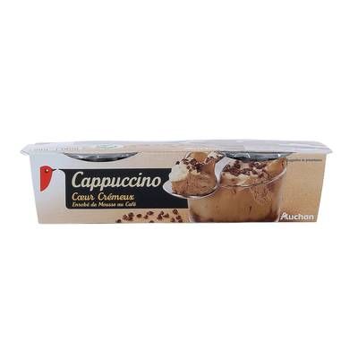 Auchan Dessert pâtissier au cappuccino, 2x90g