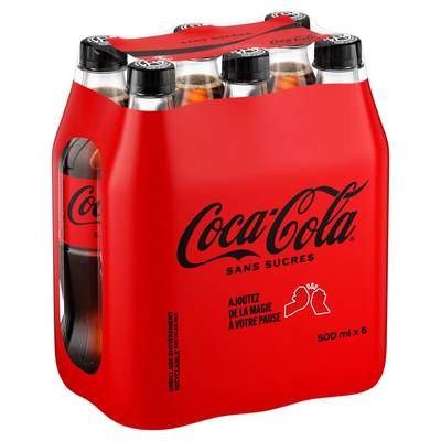 Coca-Cola Soda sans Sucres, 6x50cl