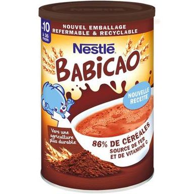 Nestlé Babicao Céréales instantanées Chocolat pour bébé dès 10 mois, 400g