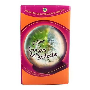 Ardéche rosé IGP Cellier des gorges de l''Ardèche 12.5°, Bag in box 10L